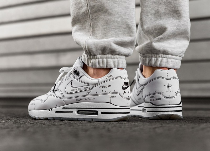 Nike air max 1 schematic outlet white